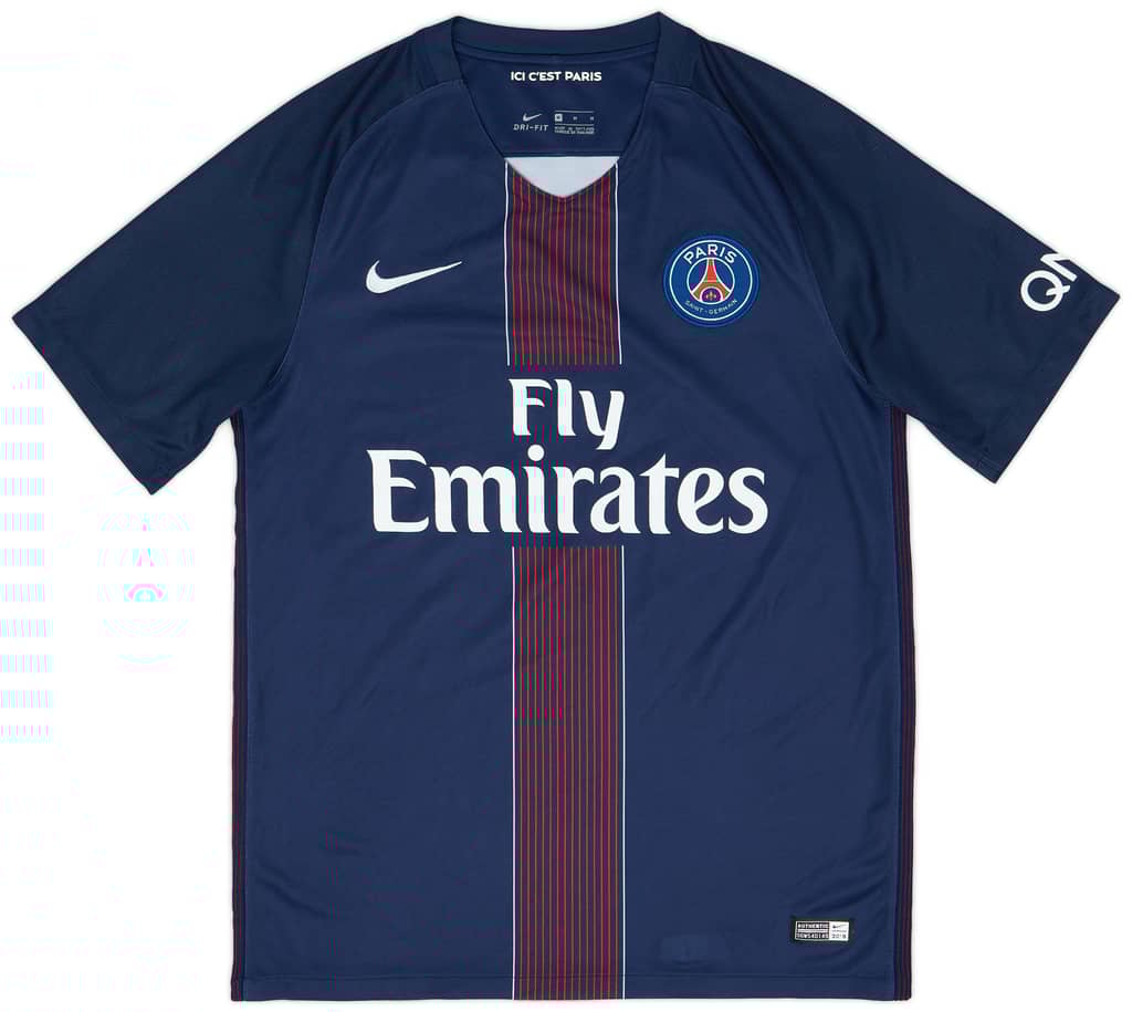 2016-17 Paris Saint-Germain Home Shirt Cavani #9 - 8/10 - (S)