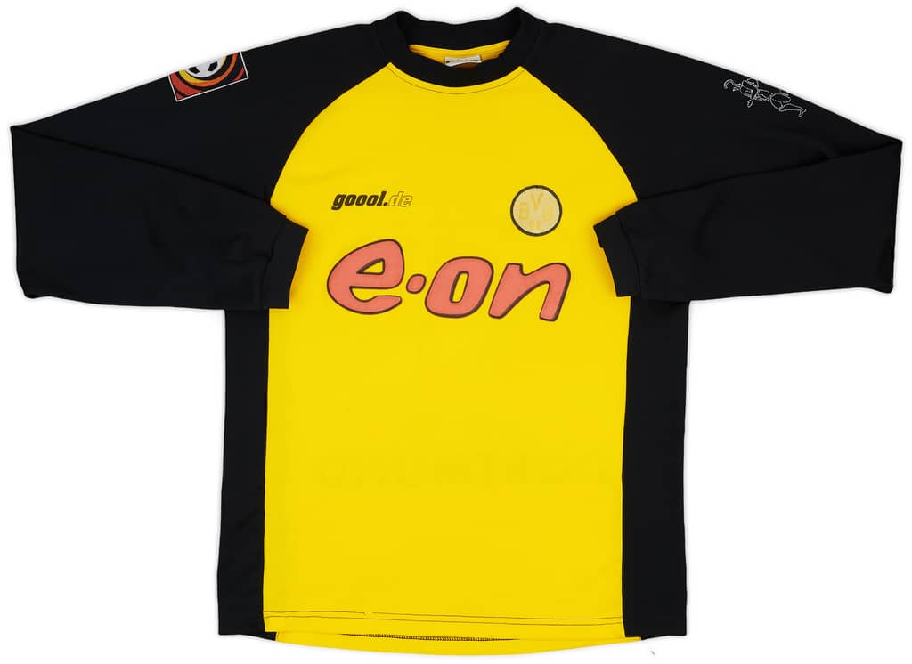 2001-02 Borussia Dortmund Home L/S Shirt - 4/10 - (XL.Boys)