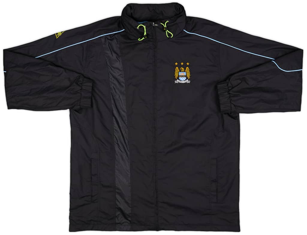 2007-08 Manchester City Le Coq Sportif Hooded Rain Jacket - 7/10 - (XL)