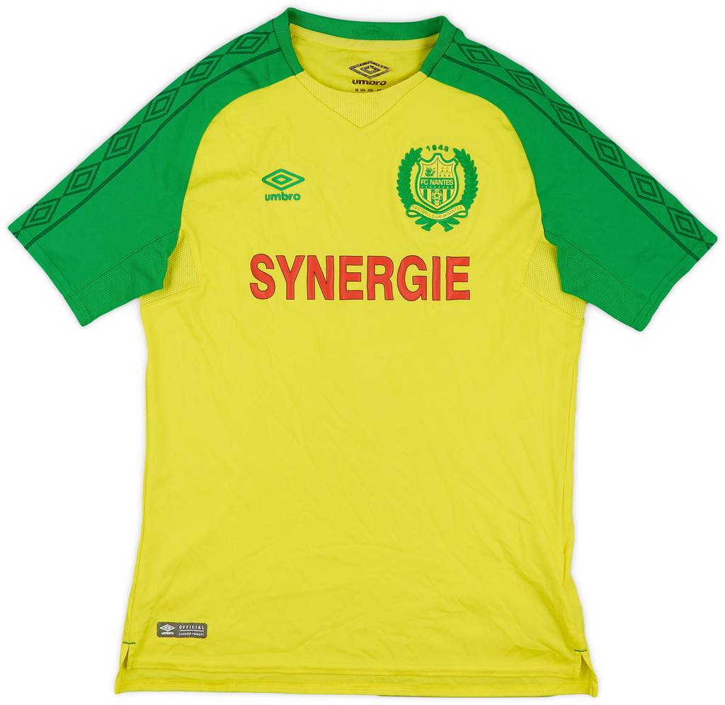 2017-18 Nantes Home Shirt - 8/10 - (XL.Boys)