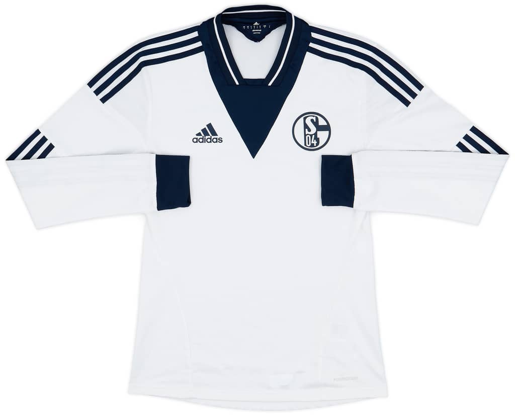 2013-15 Schalke Player Issue Away L/S Shirt - 8/10 - (S)
