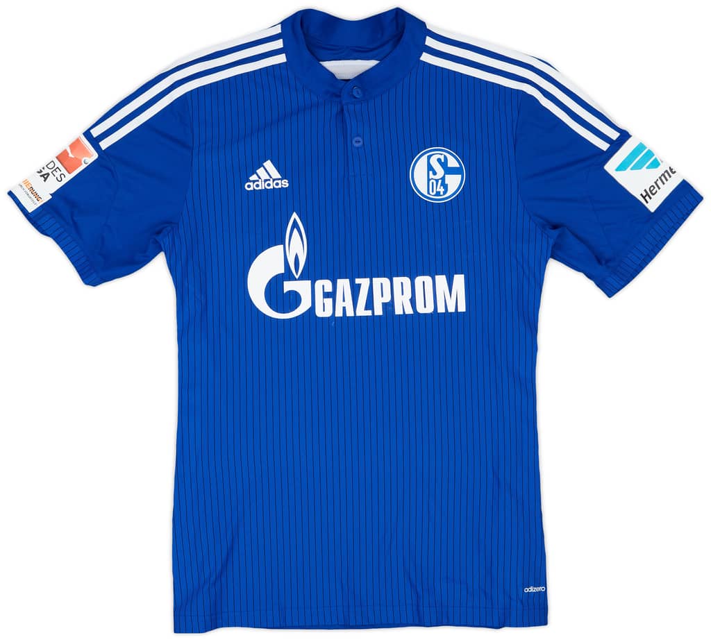2014-15 Schalke Match Issue Home Shirt Klingenburg #30