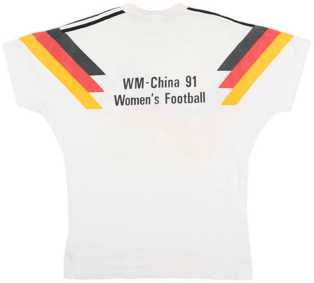 1990-92 Germany adidas Cotton Tee - 7/10 - (M)