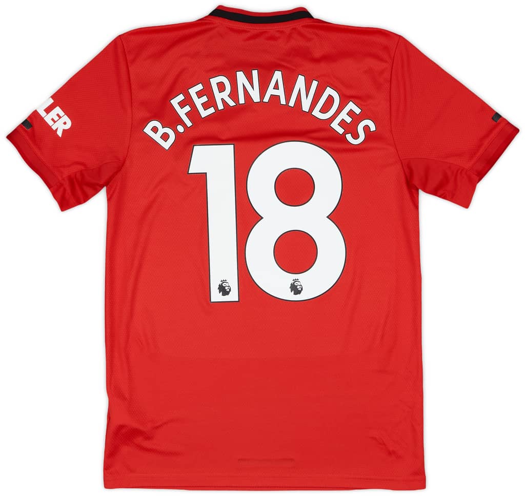 2019-20 Manchester United Home Shirt B.Fernandes #18 - 8/10 - (S)