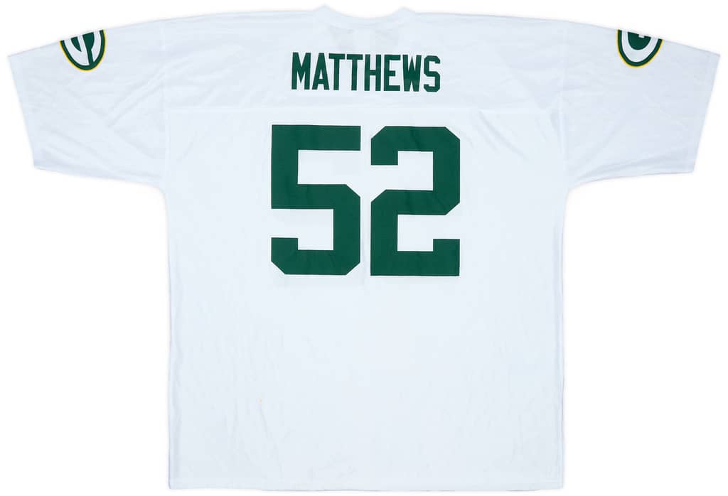 2009-11 Green Bay Packers Matthews #52 NFL Replica Away Jersey - 6/10 - (XXL)