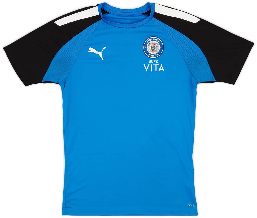 2020-21 Stockport 'Football Education' Puma Training Shirt - 9/10 - (S)