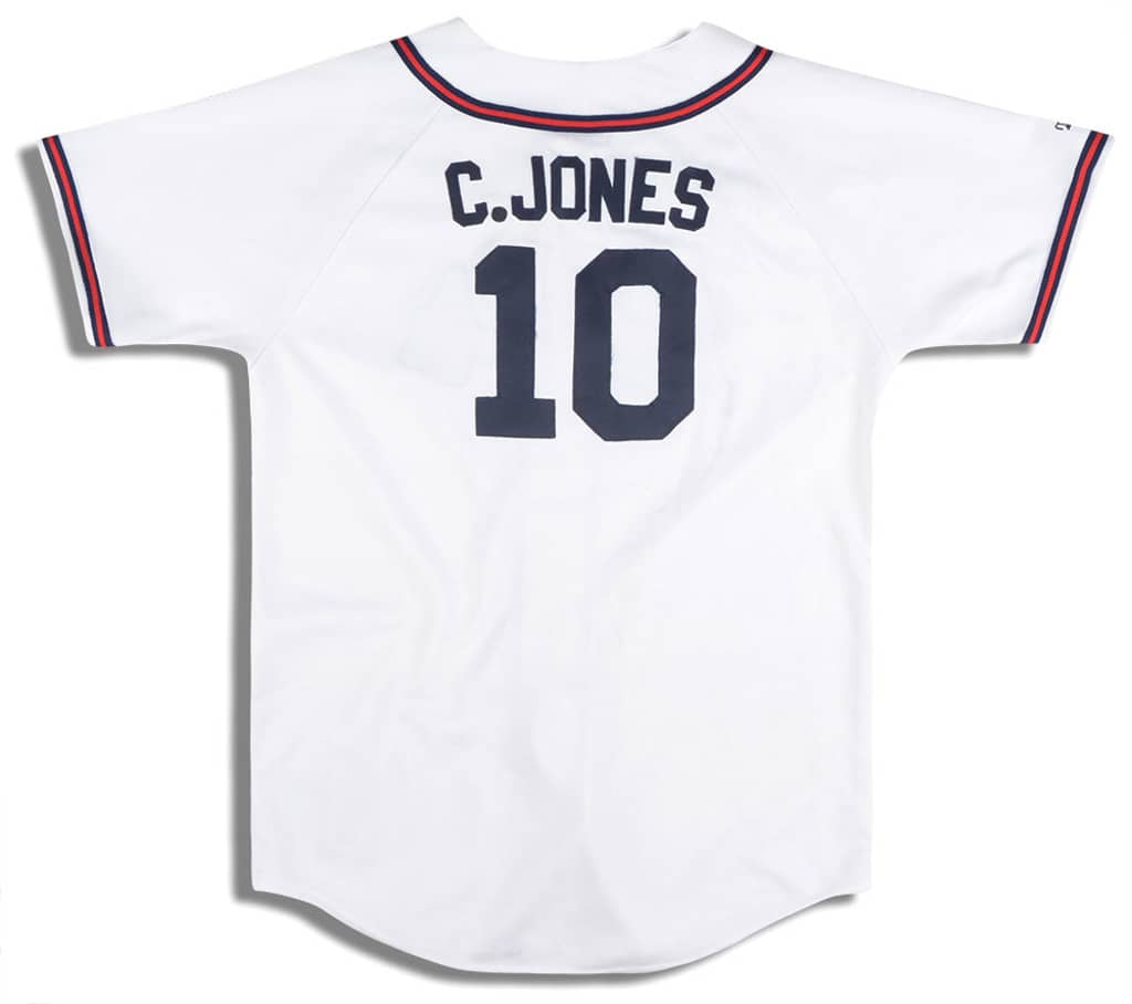 2005-09 Atlanta Braves C. Jones #10 Majestic Jersey (Home) Y