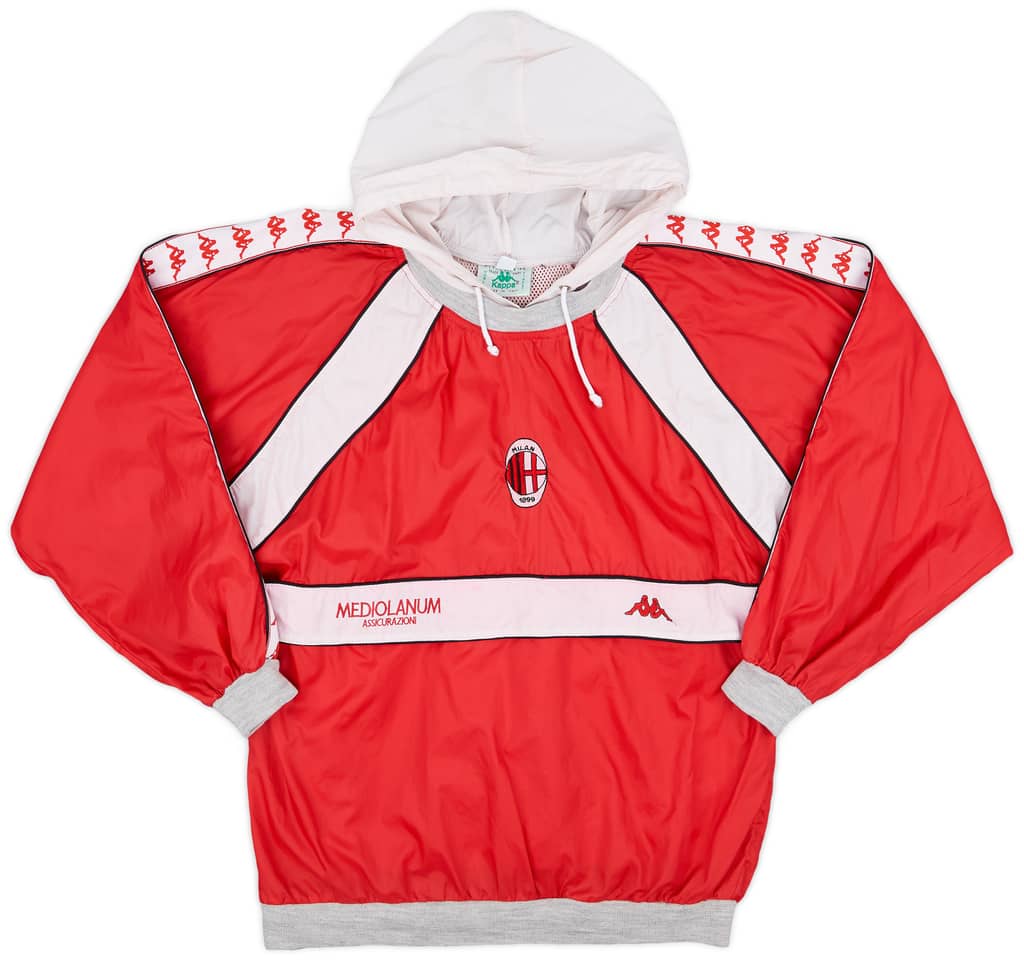 1988-90 AC Milan Kappa Hooded Drill Top - 6/10 - (M)