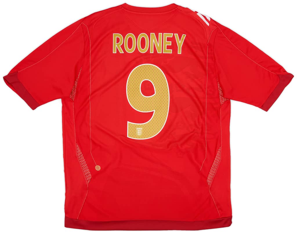 2006-08 England Away Shirt Rooney #9 - 6/10 - (XL)