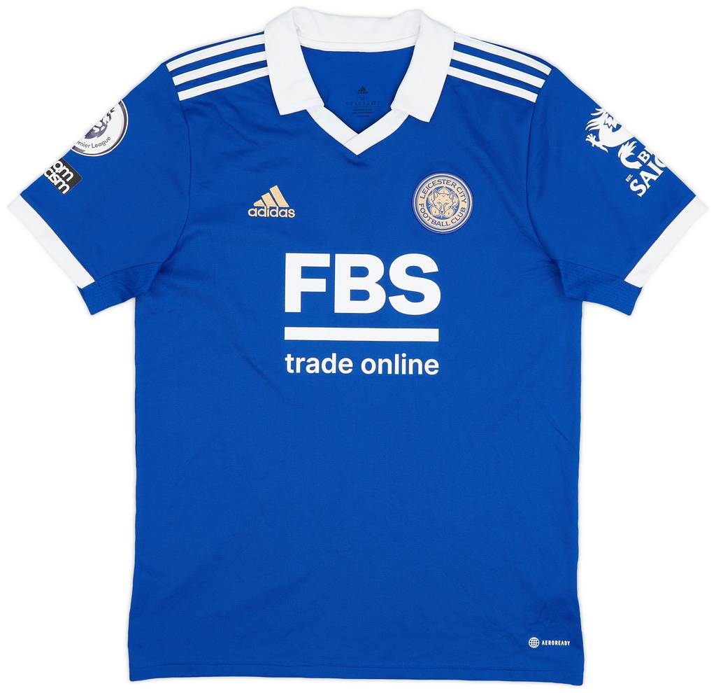 2022-23 Leicester Match Issue Home Shirt Amartey #18