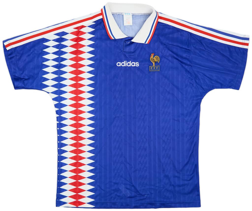1994-96 France Home Shirt - 8/10 - (L/XL)