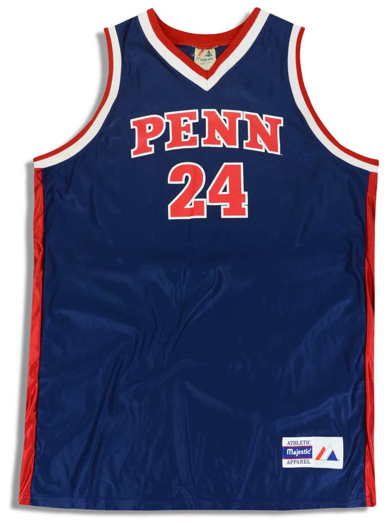 1990s Penn Quakers #24 Majestic Jersey (Away) L