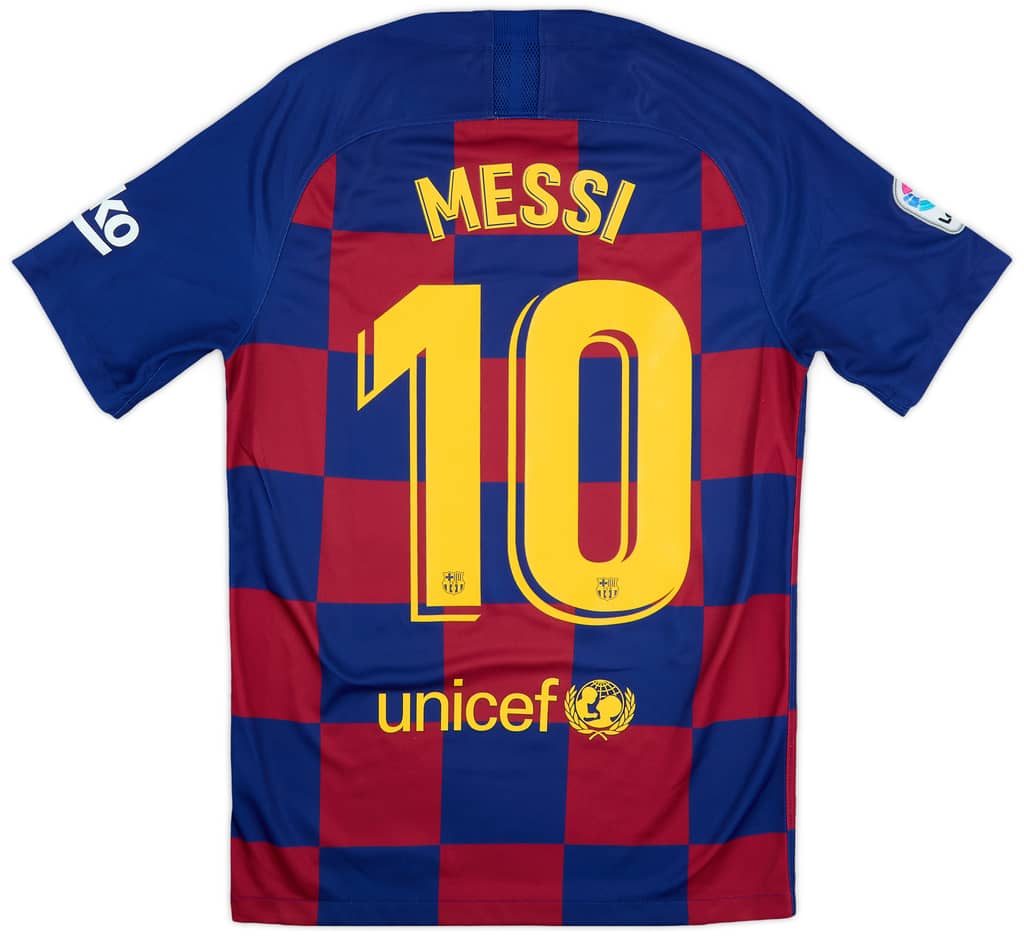 2019-20 Barcelona Home Shirt Messi #10 - 9/10 - (S)