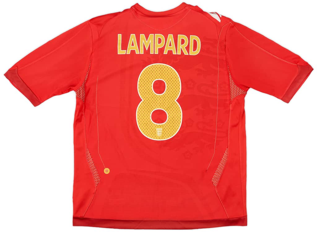 2006-08 England Away Shirt Lampard #8 - 6/10 - (L)