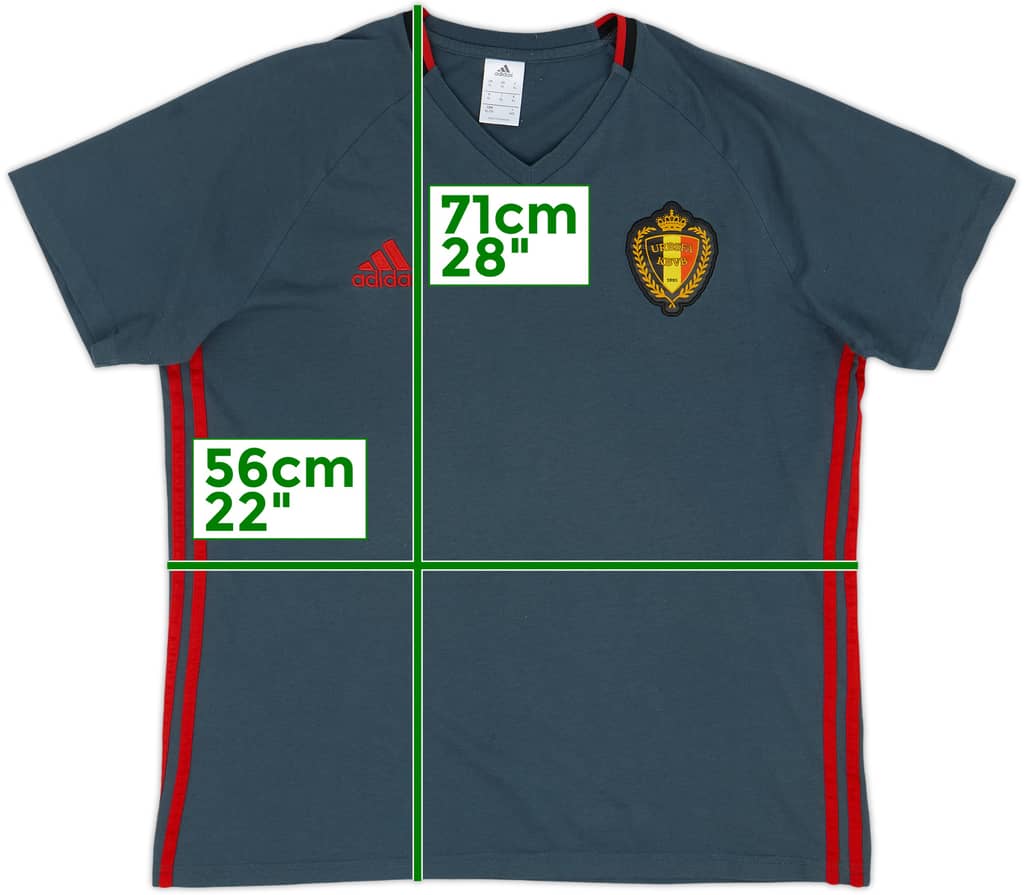 2015-16 Belgium adidas Cotton Tee - 6/10 - (XL)
