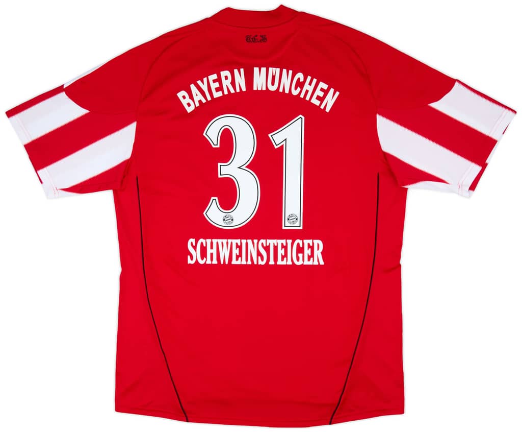 2010-11 Bayern Munich Home Shirt Schweinsteiger #31 - 6/10 - (S)