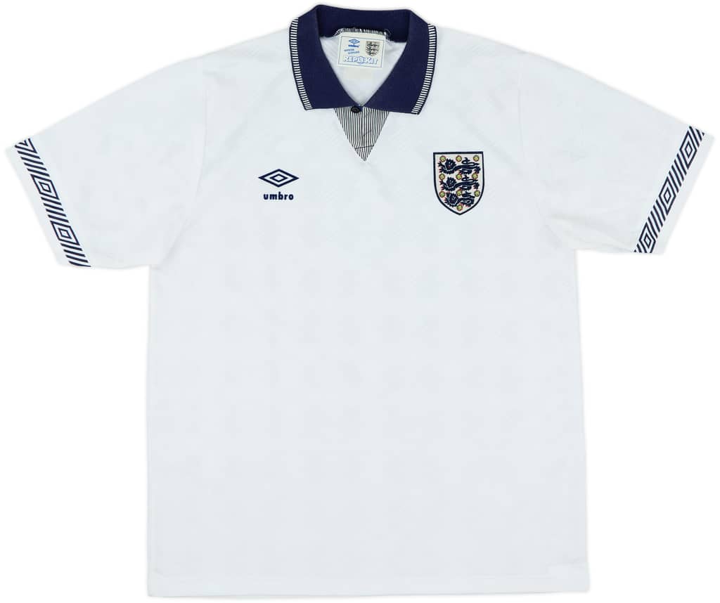 1990-92 England Home Shirt - 9/10 - (M)