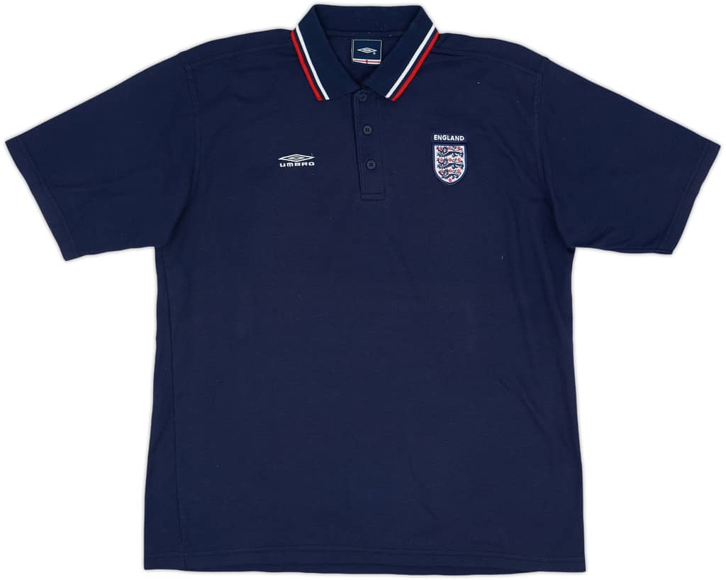 2002-03 England Umbro Polo Shirt - 8/10 - (L)