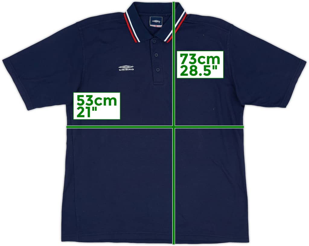2002-03 England Umbro Polo Shirt - 8/10 - (L)