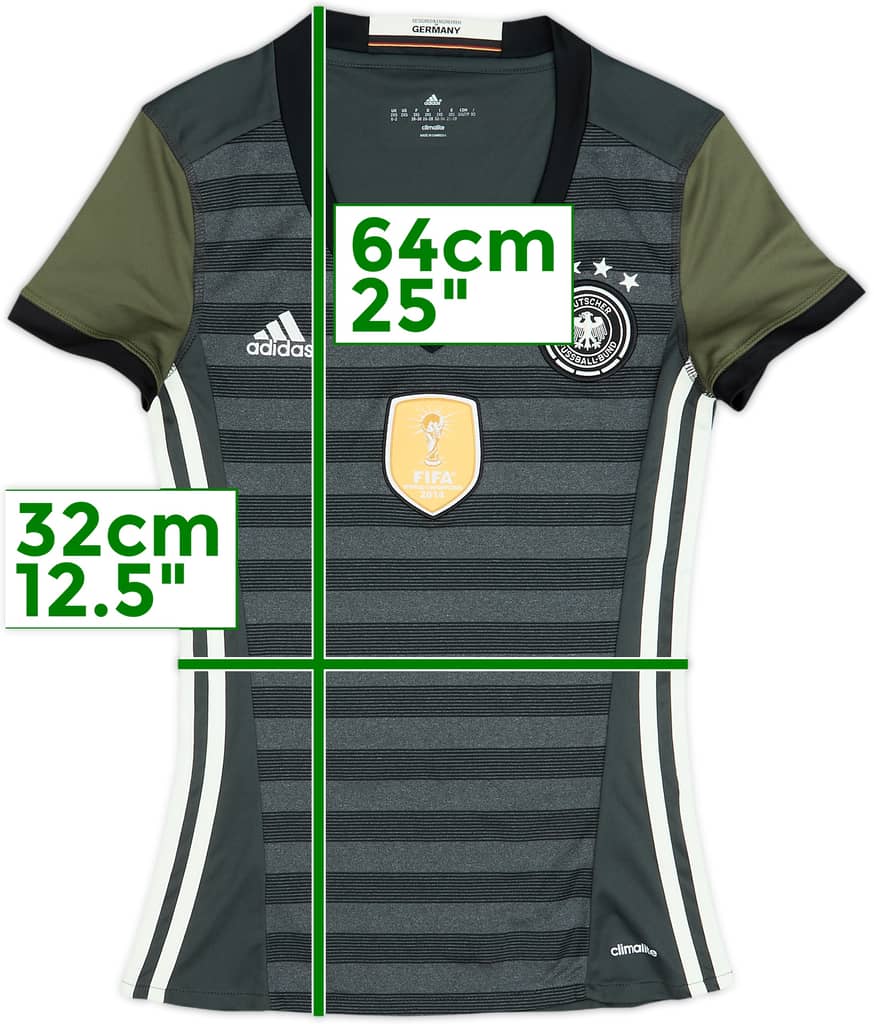 2015-17 Germany Away Shirt - 8/10 - (Women's XXS)