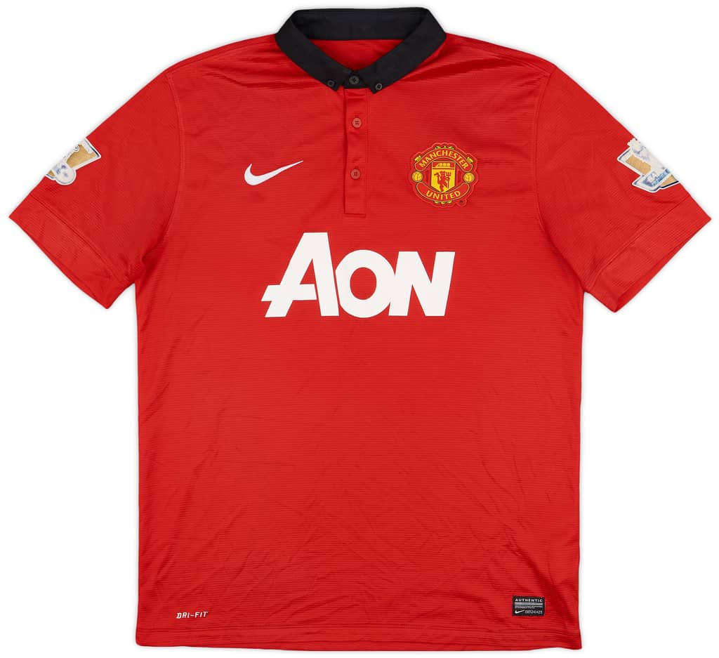 2013-14 Manchester United Home Shirt Mata #8 - 6/10 - (L)