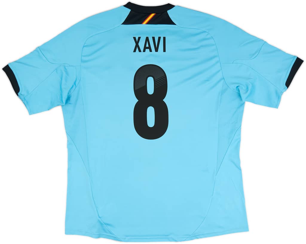 2012-14 Spain Away Shirt Xavi #8 - 6/10 - (S)
