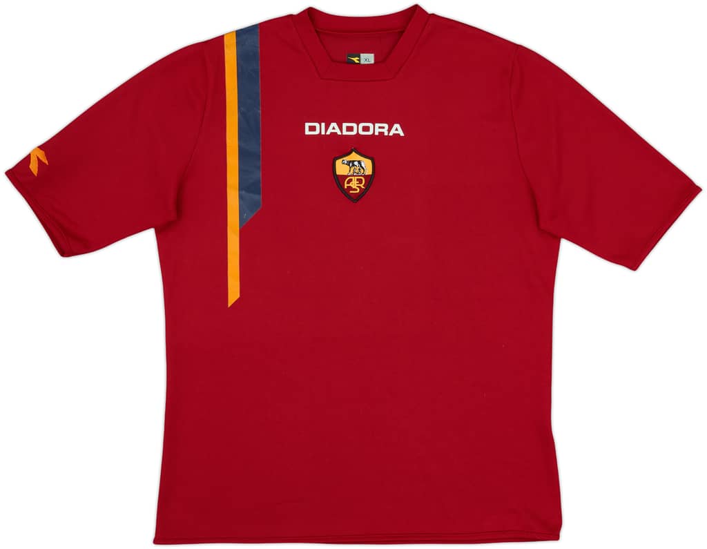 2005-06 Roma Diadora Training Shirt - 6/10 - (XL)