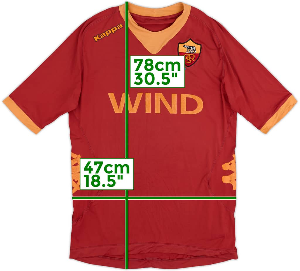 2011-12 Roma Home Shirt - 4/10 - (XXL)