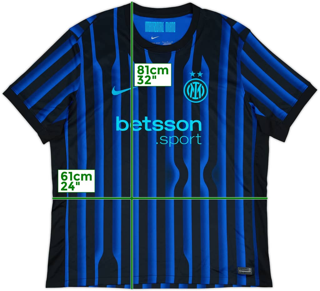 2025-26 Inter Milan Home Shirt - 9/10 - (XL)