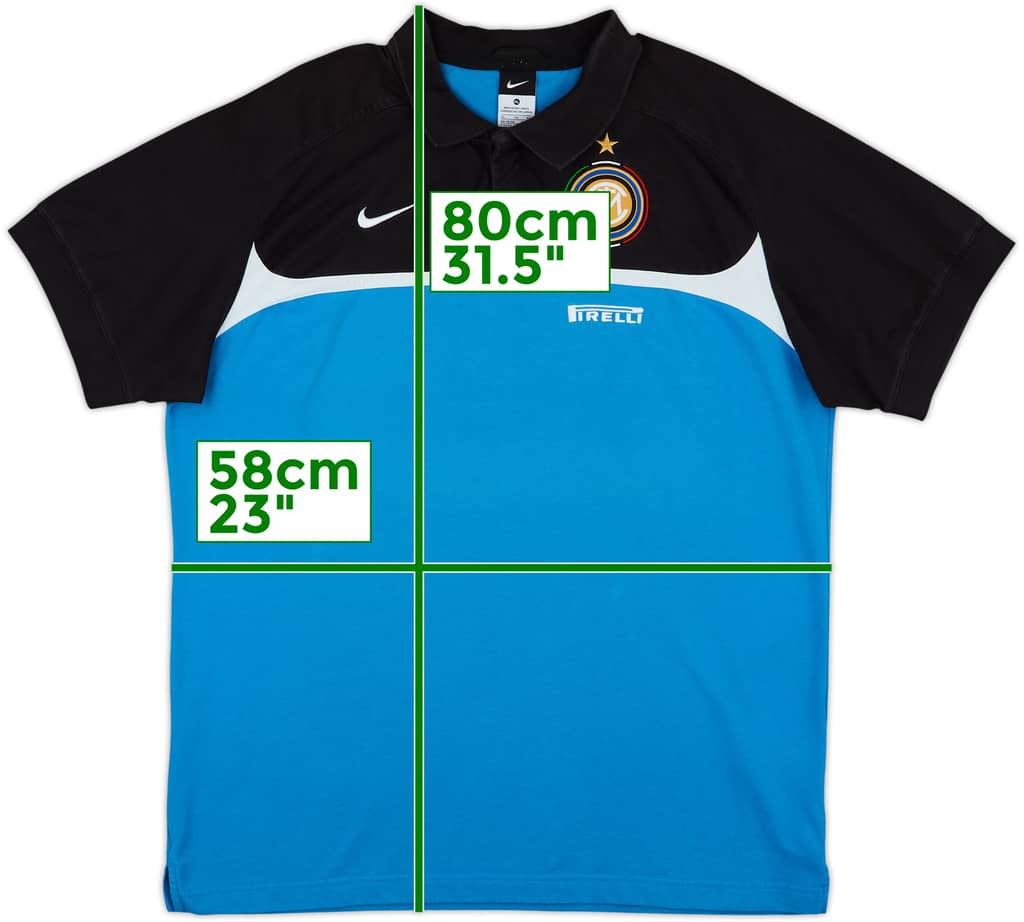2010-11 Inter Milan Nike Polo Shirt - 7/10 - (XL)