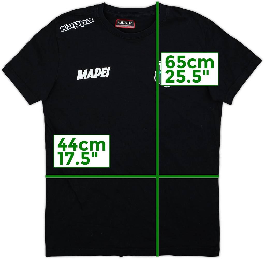 2018-19 Sassuolo Kappa Cotton Tee - 7/10 - (13-14 Years)