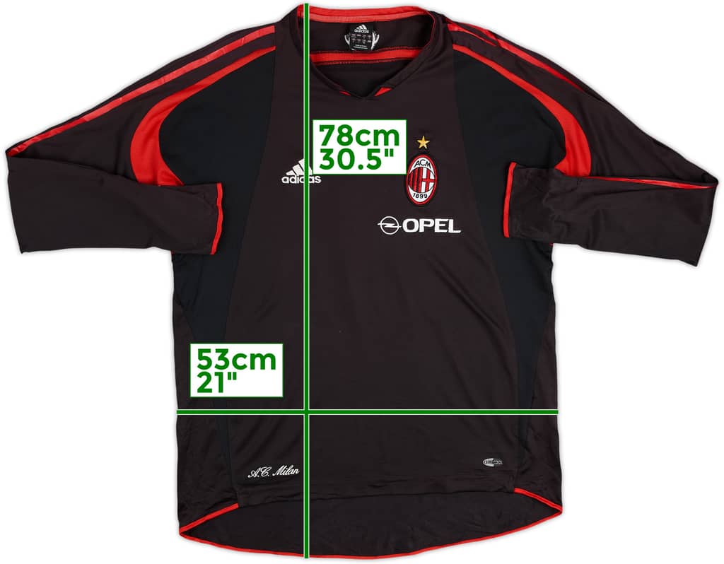2004-05 AC Milan adidas Training L/S Shirt - 6/10 - (L)