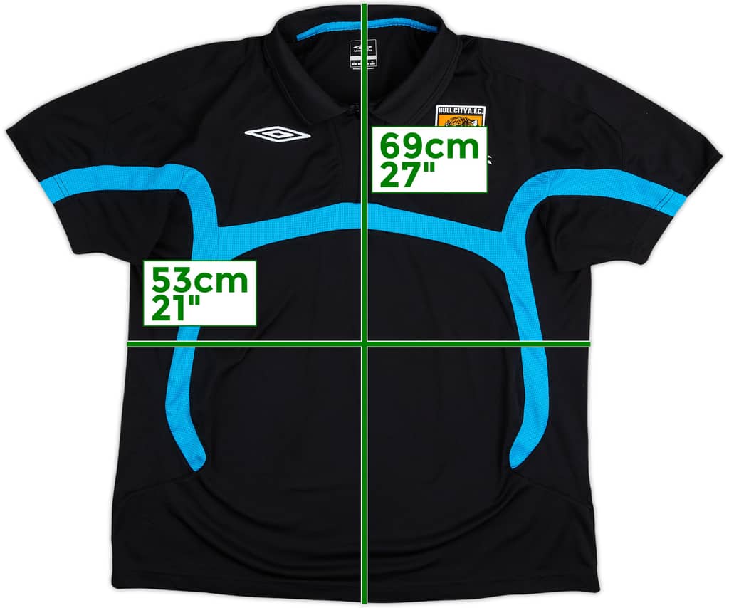 Polo con cremallera de 1/4 Umbro del Hull City 2009-10 - 10/10 - (L)