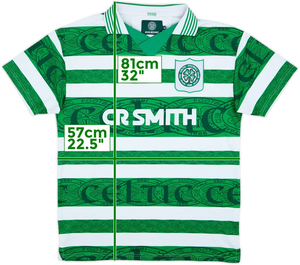 2010s Celtic Retro '1995-97 Home' Shirt - 9/10 - (XL)
