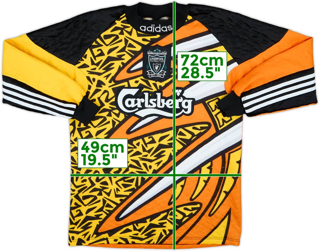 1995-96 Liverpool GK Shirt - 8/10 - (S)