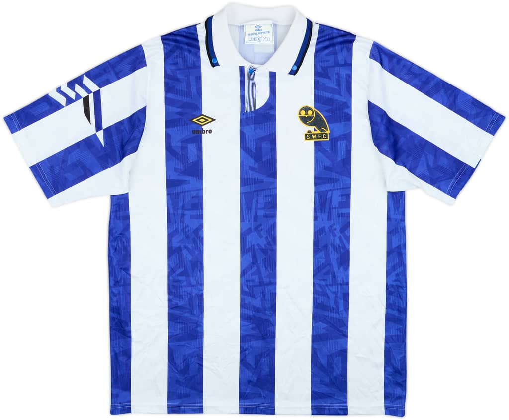 1991-93 Sheffield Wednesday Home Shirt - 8/10 - (L)
