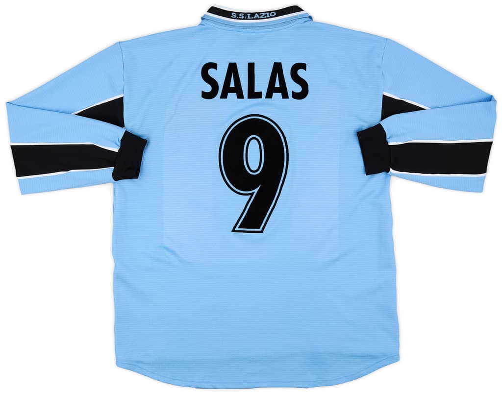 1998-00 Lazio Home L/S Shirt Salas #9 - 8/10 - (XL)