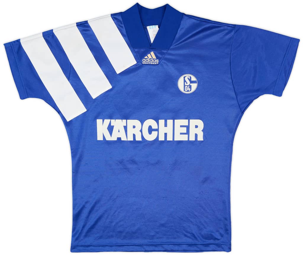 1994-96 Schalke Home Shirt Mulder #9 - 7/10 - (S)