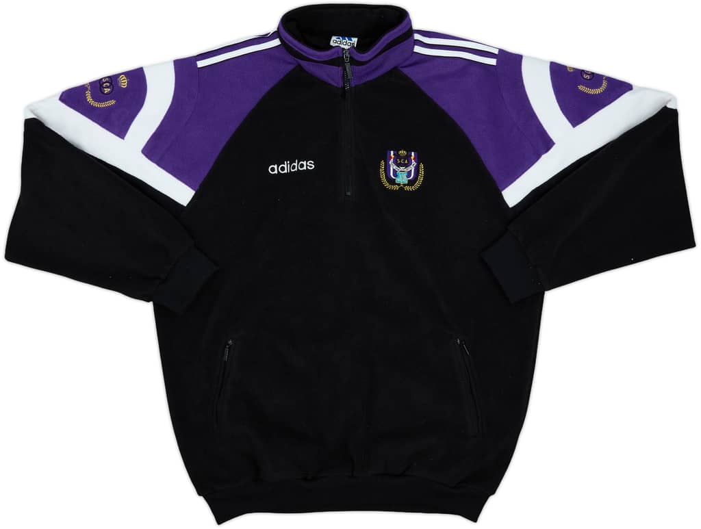 1997-98 Anderlecht adidas 1/4 Zip Fleece Jacket - 10/10 - (L)
