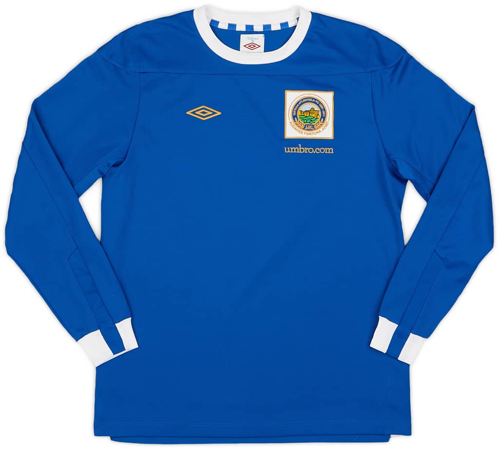 2011-12 Linfield Home L/S Shirt - 9/10 - (XL.Boys)