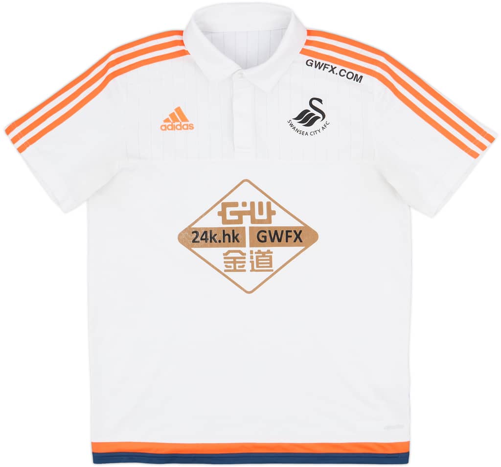 2015-16 Swansea adidas Polo Shirt - 7/10 - (L)