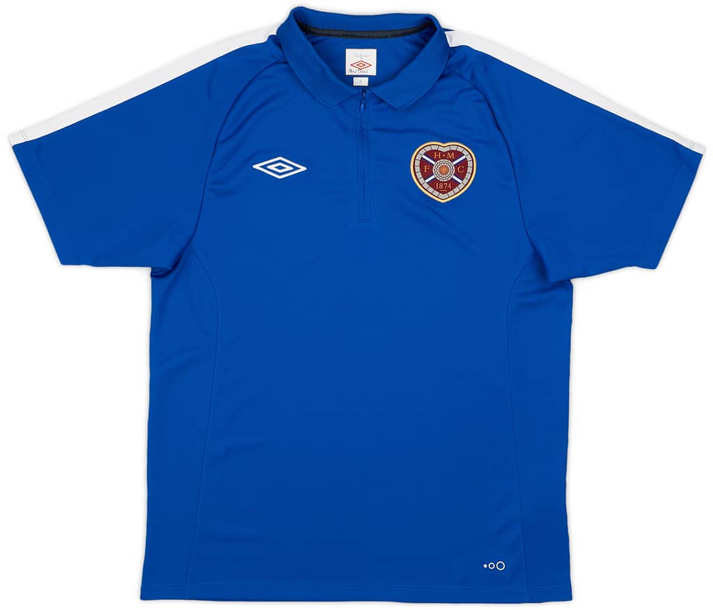 2016-17 Hearts Umbro 1/4 Zip Polo Shirt - 9/10 - (M)