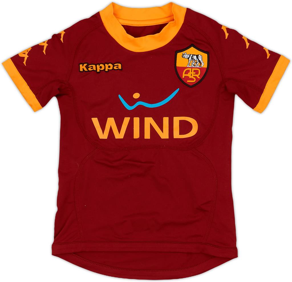 2010-11 Roma Home Shirt - 9/10 - (3-4 Years)