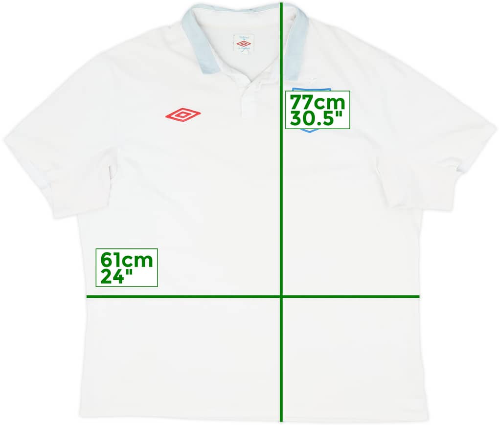 2009-10 England Home Shirt - 5/10 - (XXL)