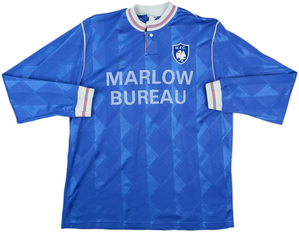 1987-89 Marlow Match Issue Home L/S Shirt #8