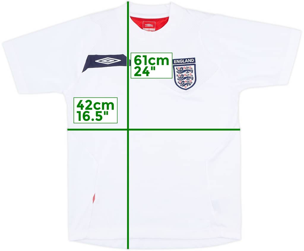 2006-07 England Umbro Training Shirt - 9/10 - (M.Boys)