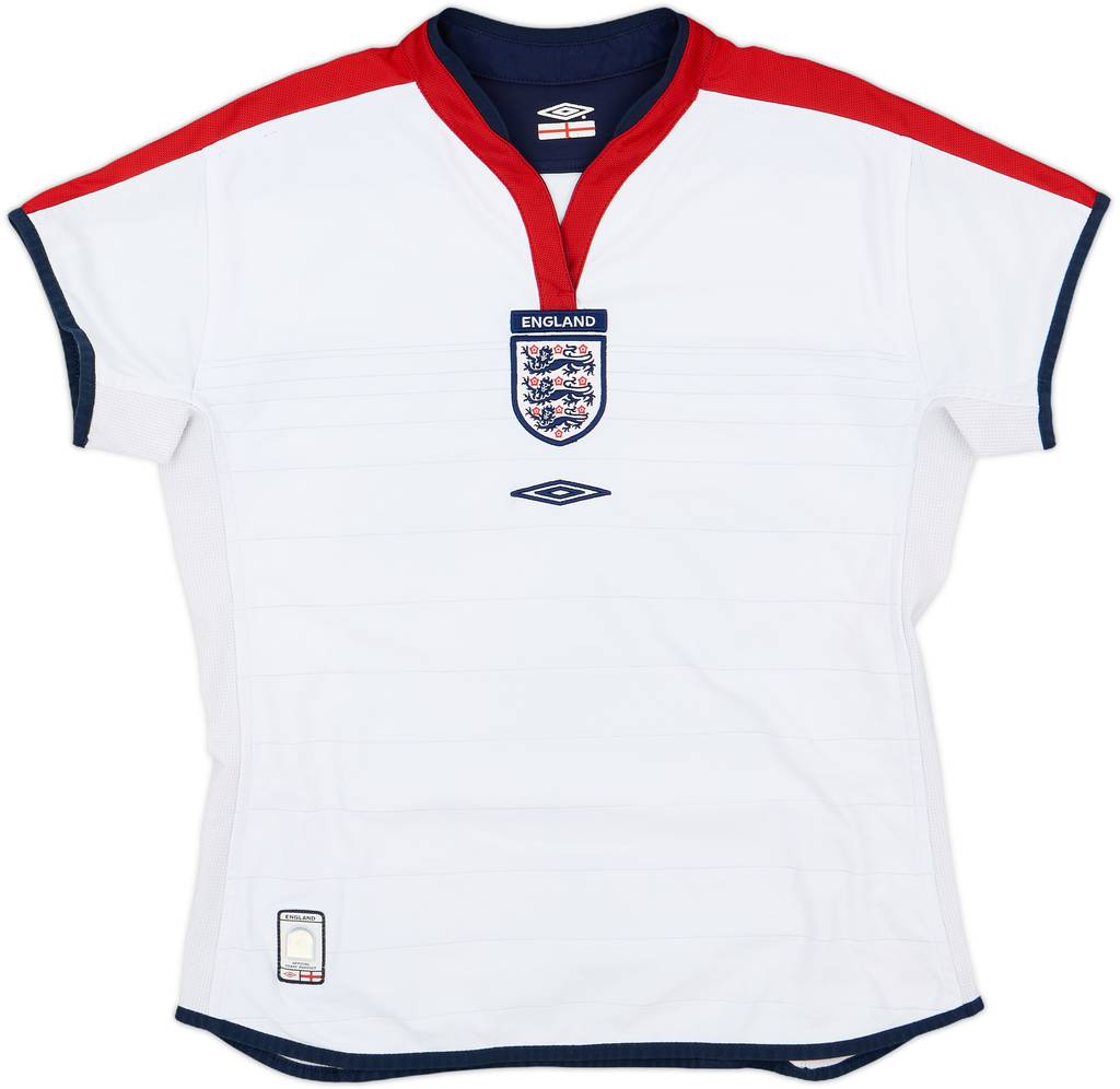 2003-05 England Home Shirt - 9/10 - (Women's M)
