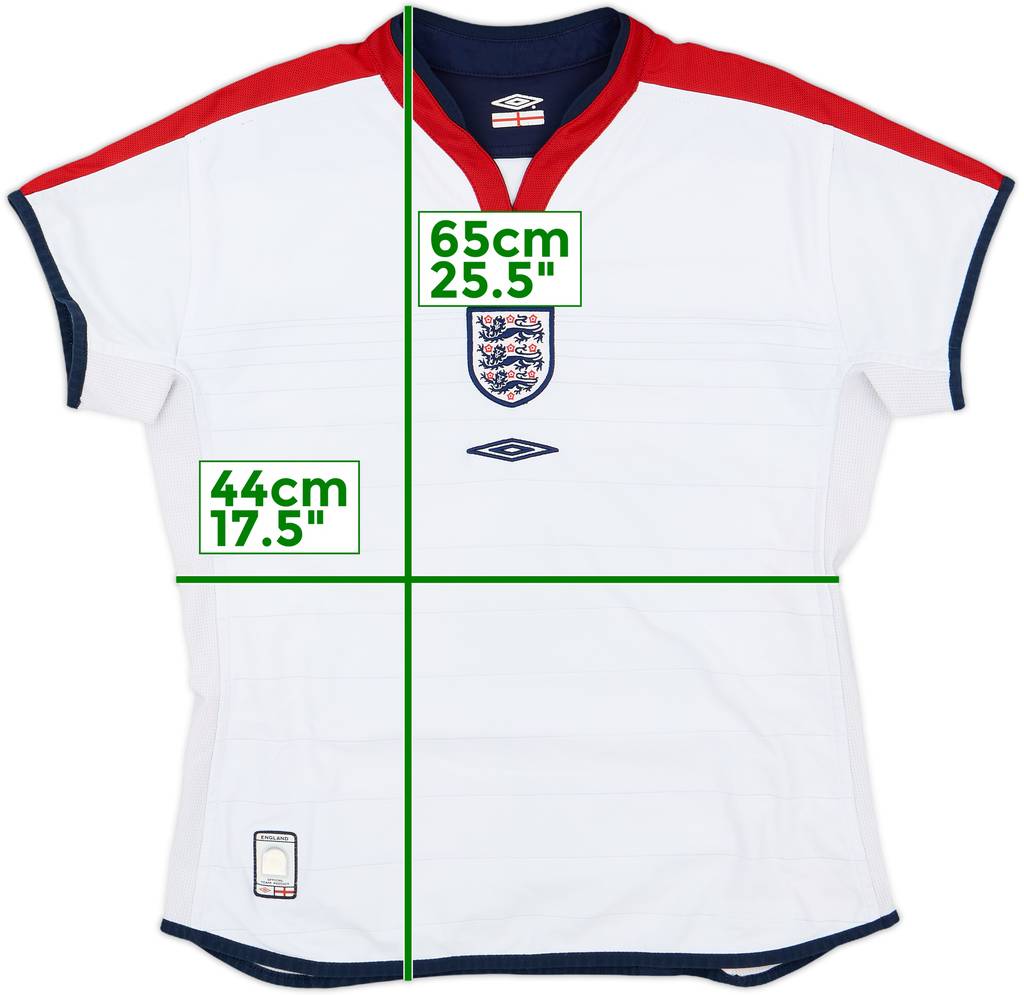 2003-05 England Home Shirt - 9/10 - (Women's M)