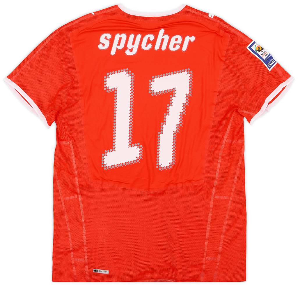 2008-10 Switzerland Match Issue World Cup Qualifiers Home Shirt Spycher #17