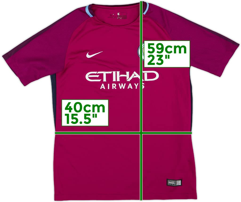2017-18 Manchester City Away Shirt - 9/10 - (L.Boys)
